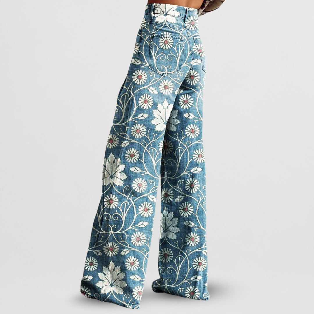 Florencia | Boho-Hose Blumenmuster
