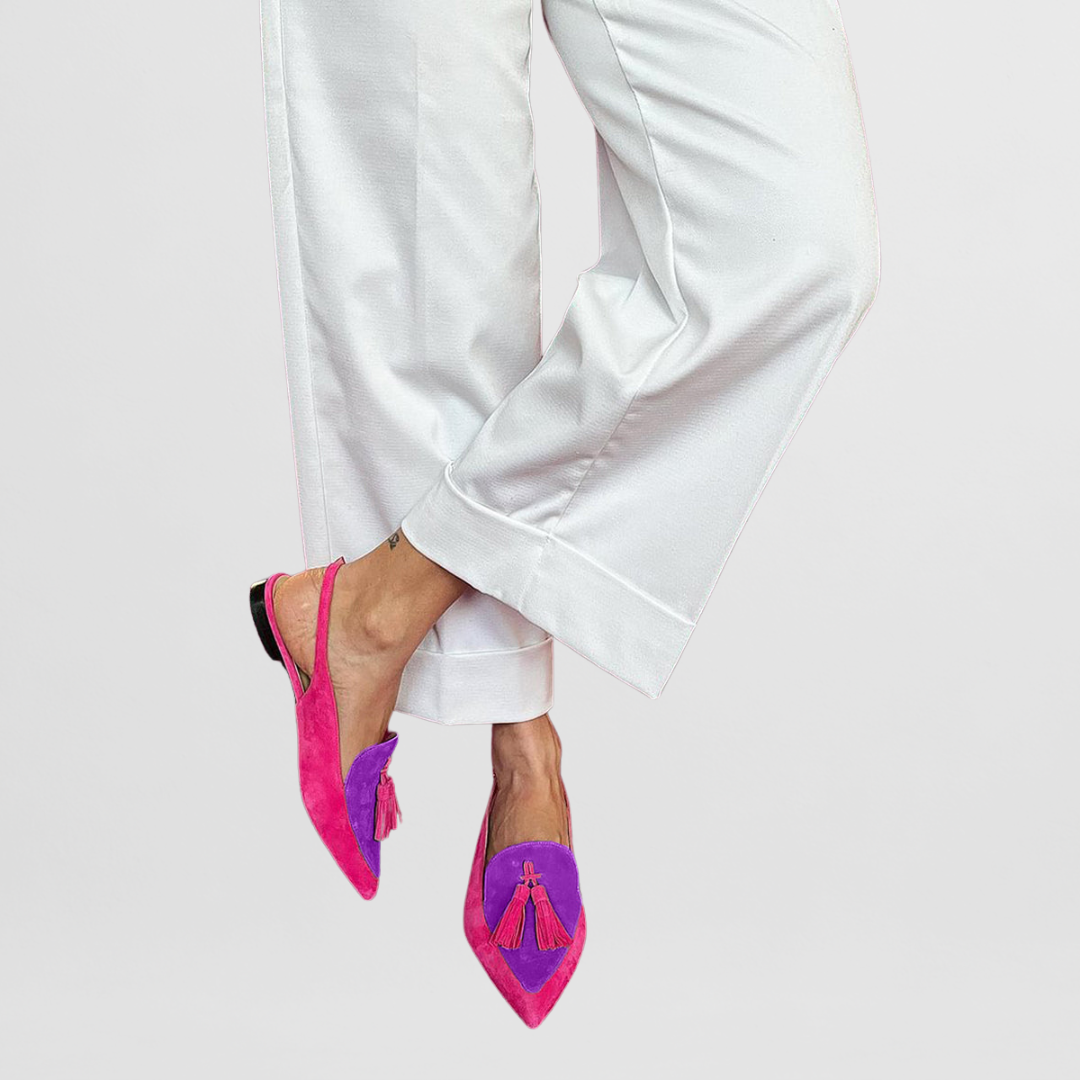 Layla | Bunte spitze Loafer
