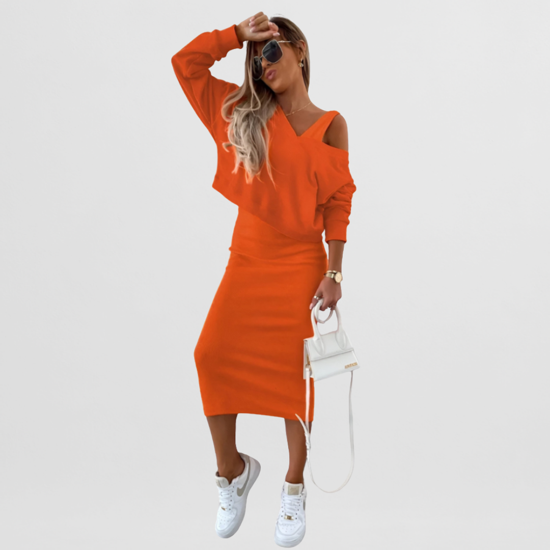 Hanna | Set-Kleid aus Naturstoff