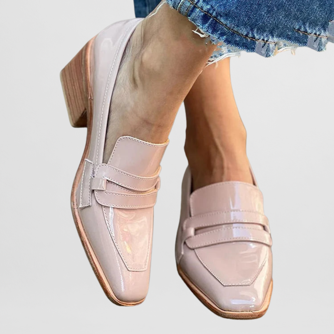 Esme | Lack-Loafer mit Absatz