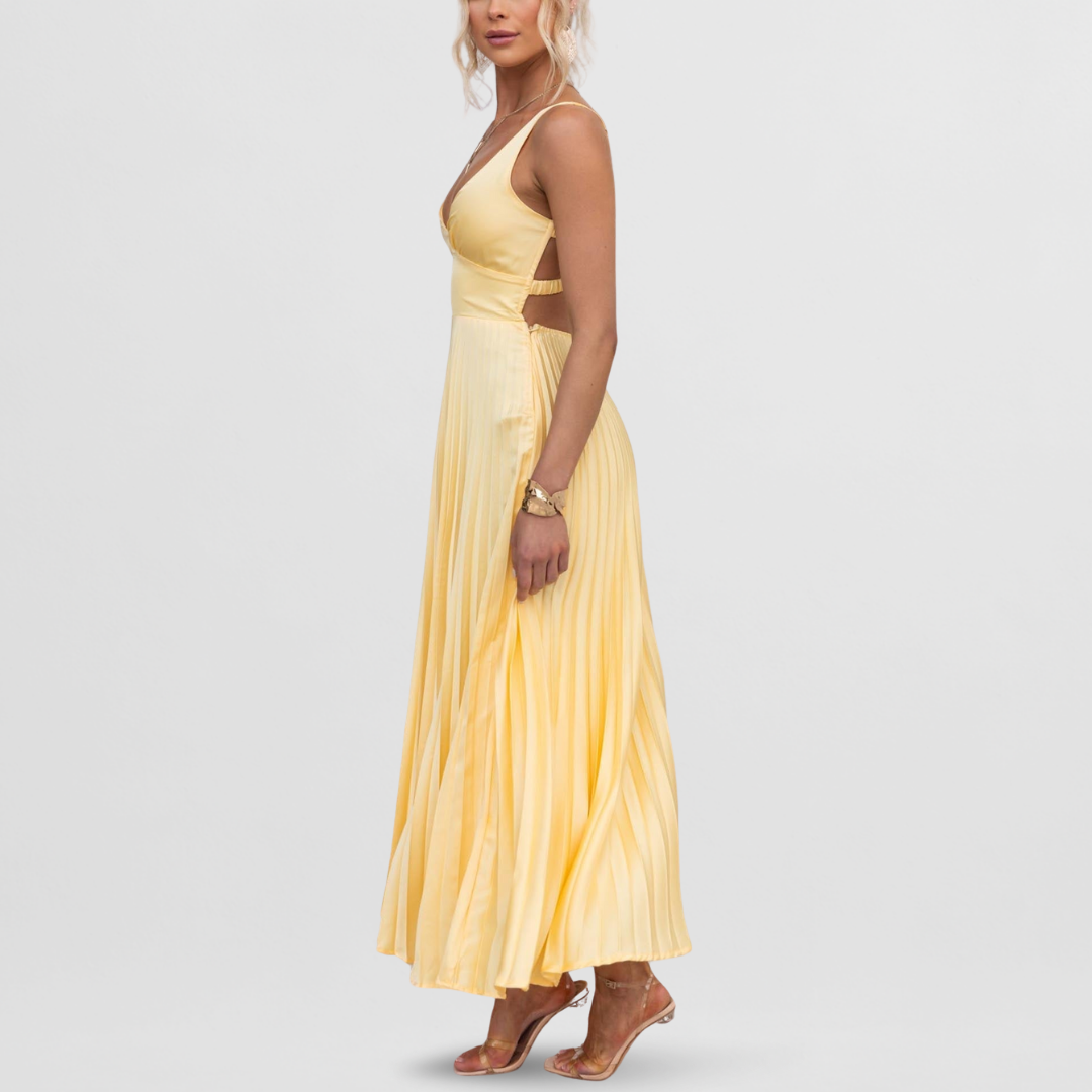 Liesel | Plissiertes Maxikleid