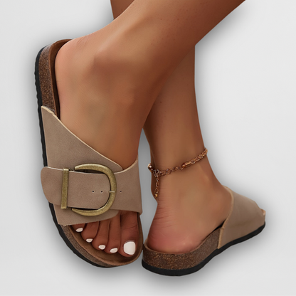 Ilaria | Glatte Gleiten Komfortsandalen