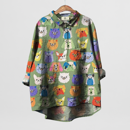 Saskia | Bluse mit Print
