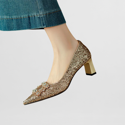 Gloria | Glitzernde Pumps