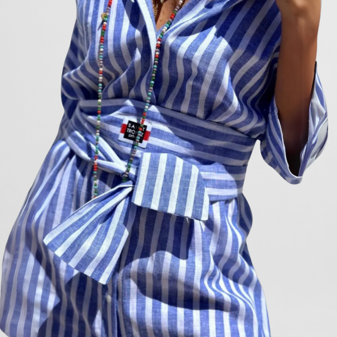 Elvira | Langes Kleid mit Kragen