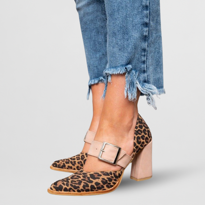 Savannah | Leoparden Absatzsandalen