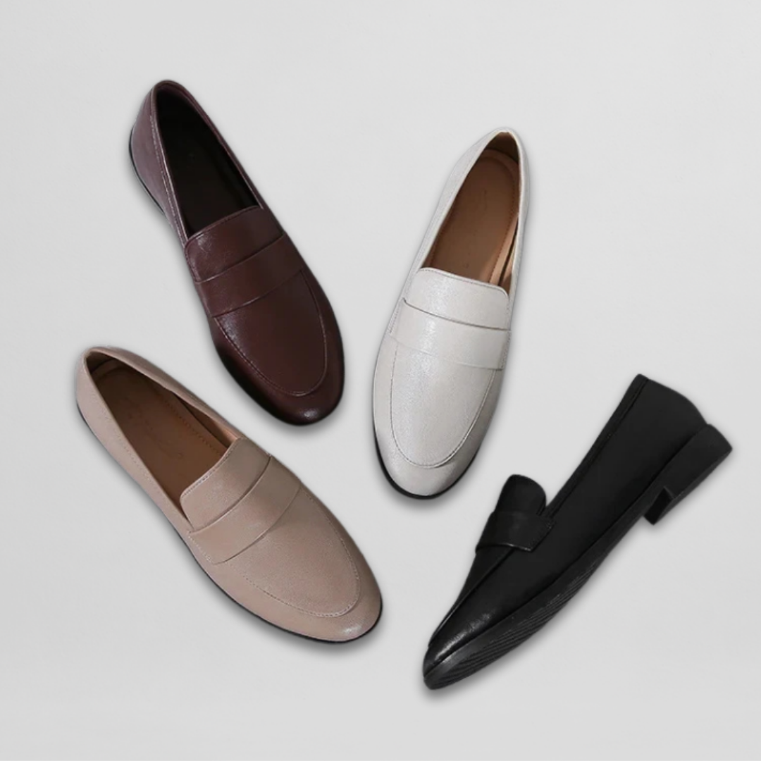 Tanja | Retro Leder Loafer