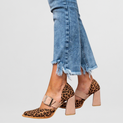 Savannah | Leoparden Absatzsandalen