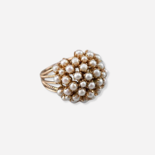 Zola | Ring mit Perlenintarsie