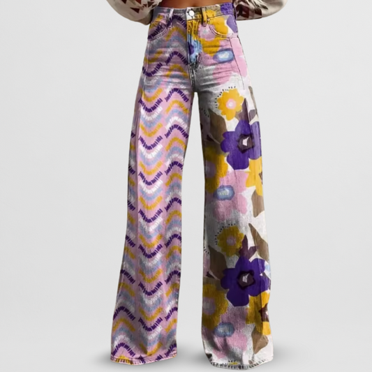 Beinlänge | Boho Blumenhose