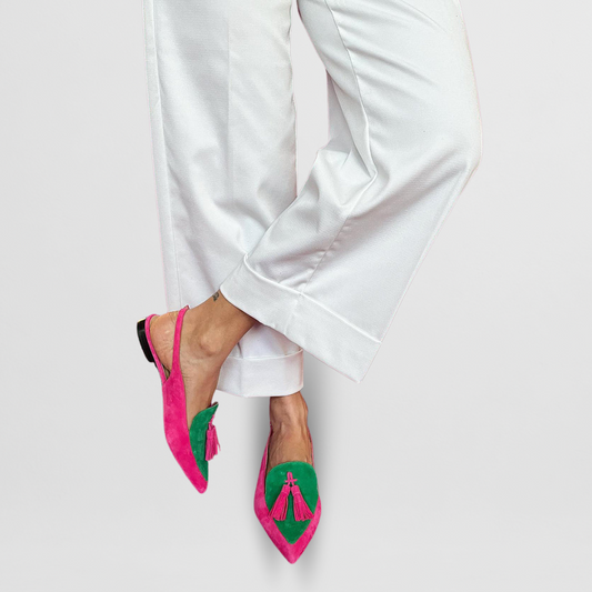 Layla | Bunte spitze Loafer