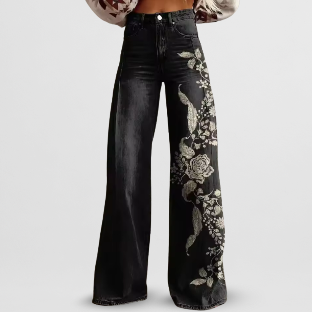 Luna | Vintage Blumen-Hose