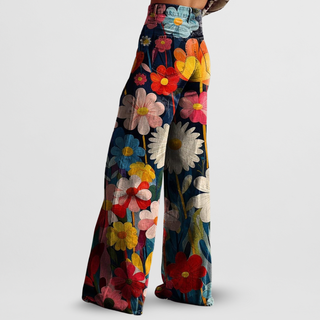 Ivy | Moderne Blumen-Hose