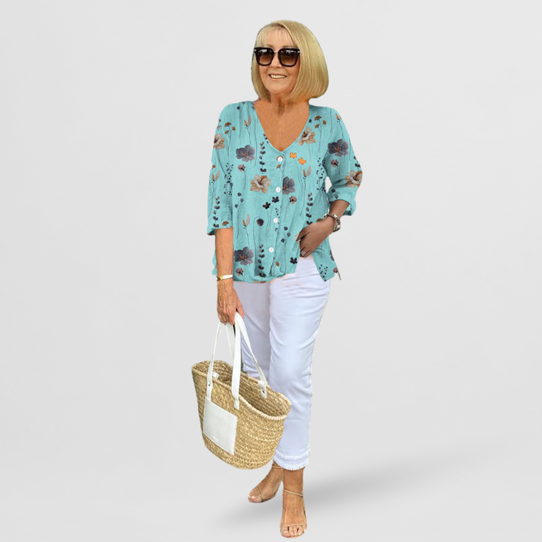Vivia | Elegante Blumenbluse