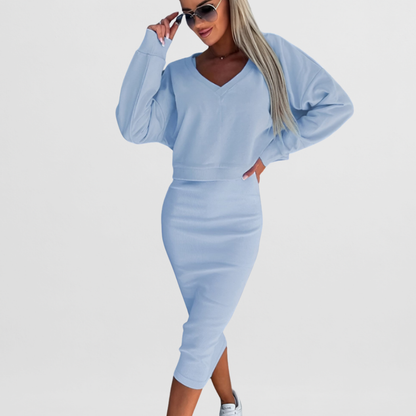 Hanna | Set-Kleid aus Naturstoff
