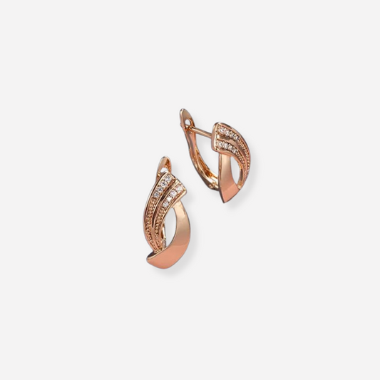 Isaline | Roségold-Ohrringe
