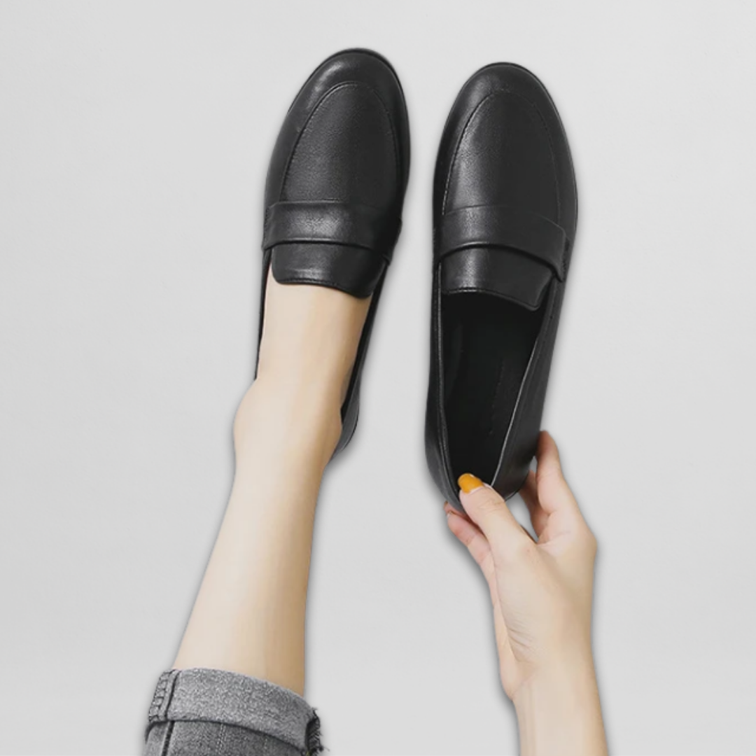 Tanja | Retro Leder Loafer