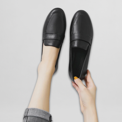 Tanja | Retro Leder Loafer
