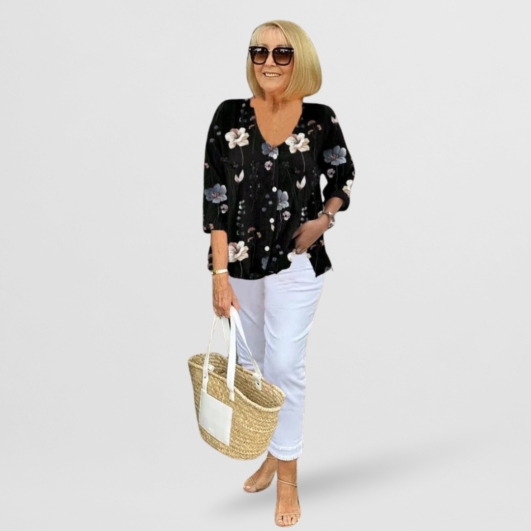Vivia | Elegante Blumenbluse