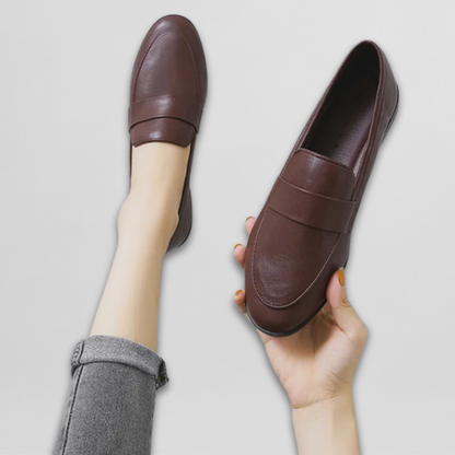 Tanja | Retro Leder Loafer