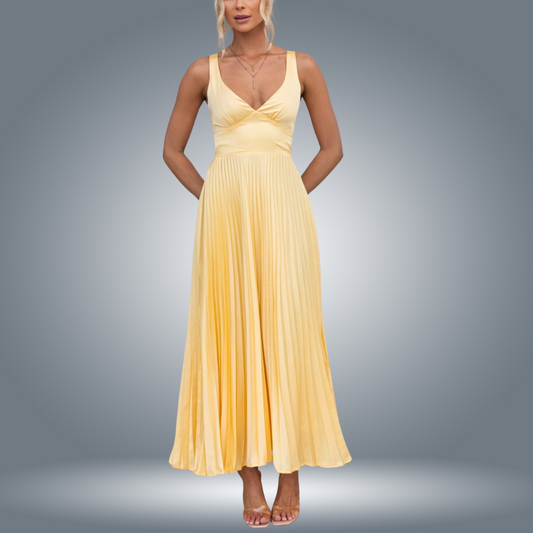 Liesel | Plissiertes Maxikleid