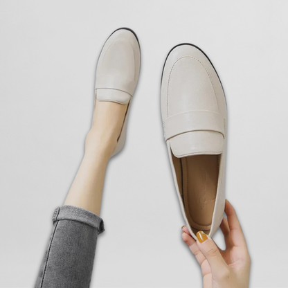 Tanja | Retro Leder Loafer