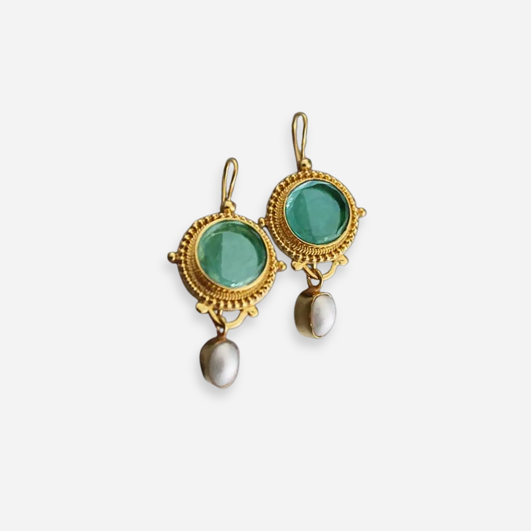 Veline | Perlen-Ohrringe Vintage