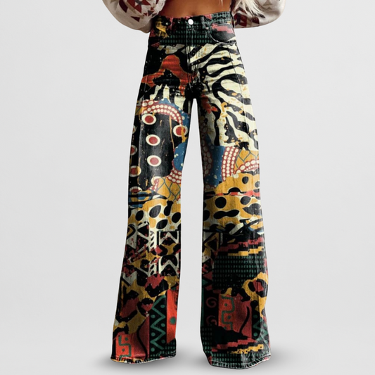 Madison | Weite Hose mit Design