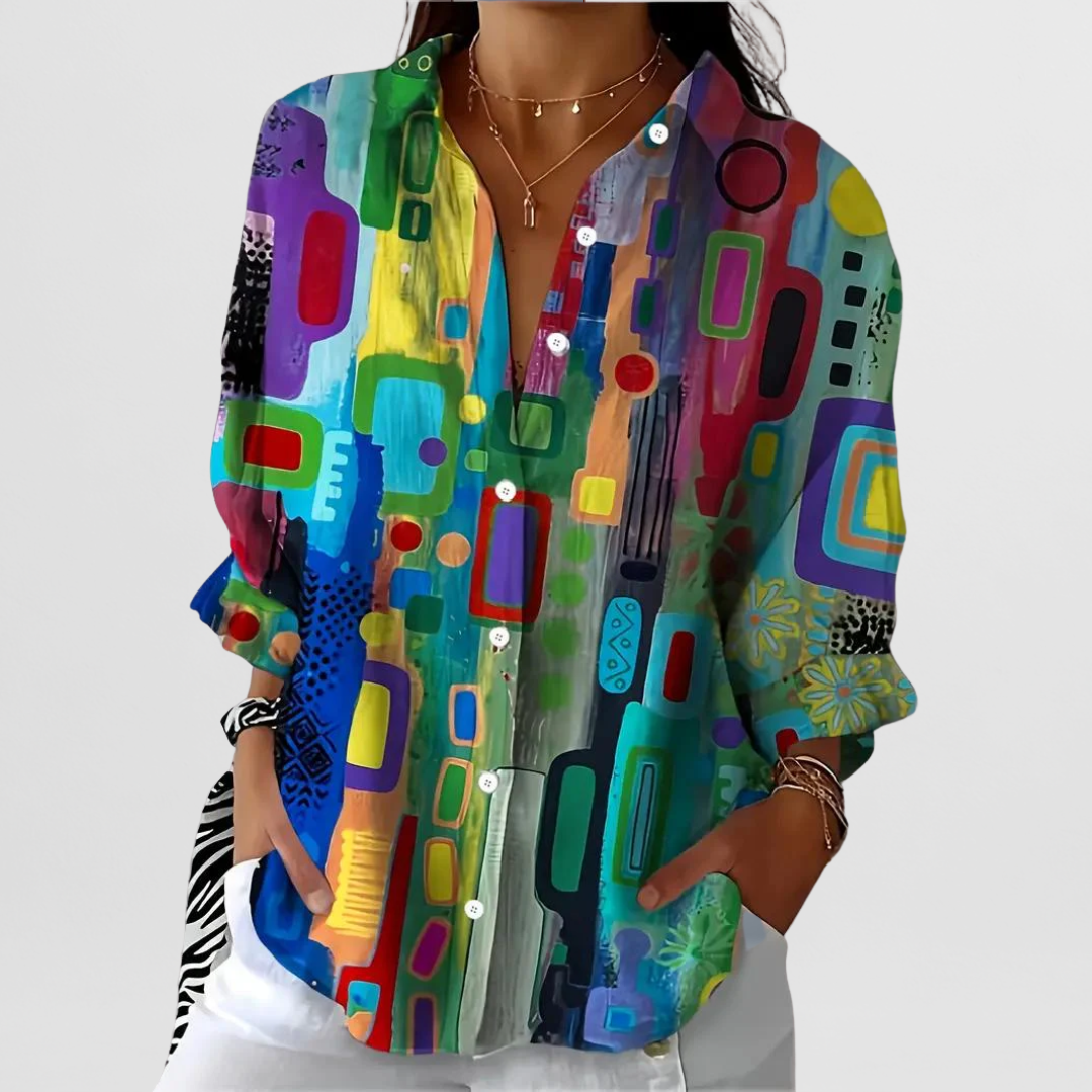 Saphira | Farbenfrohe Bluse