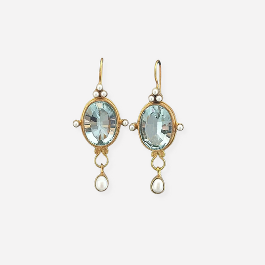 Maylin | Vintage-Perlenohrringe