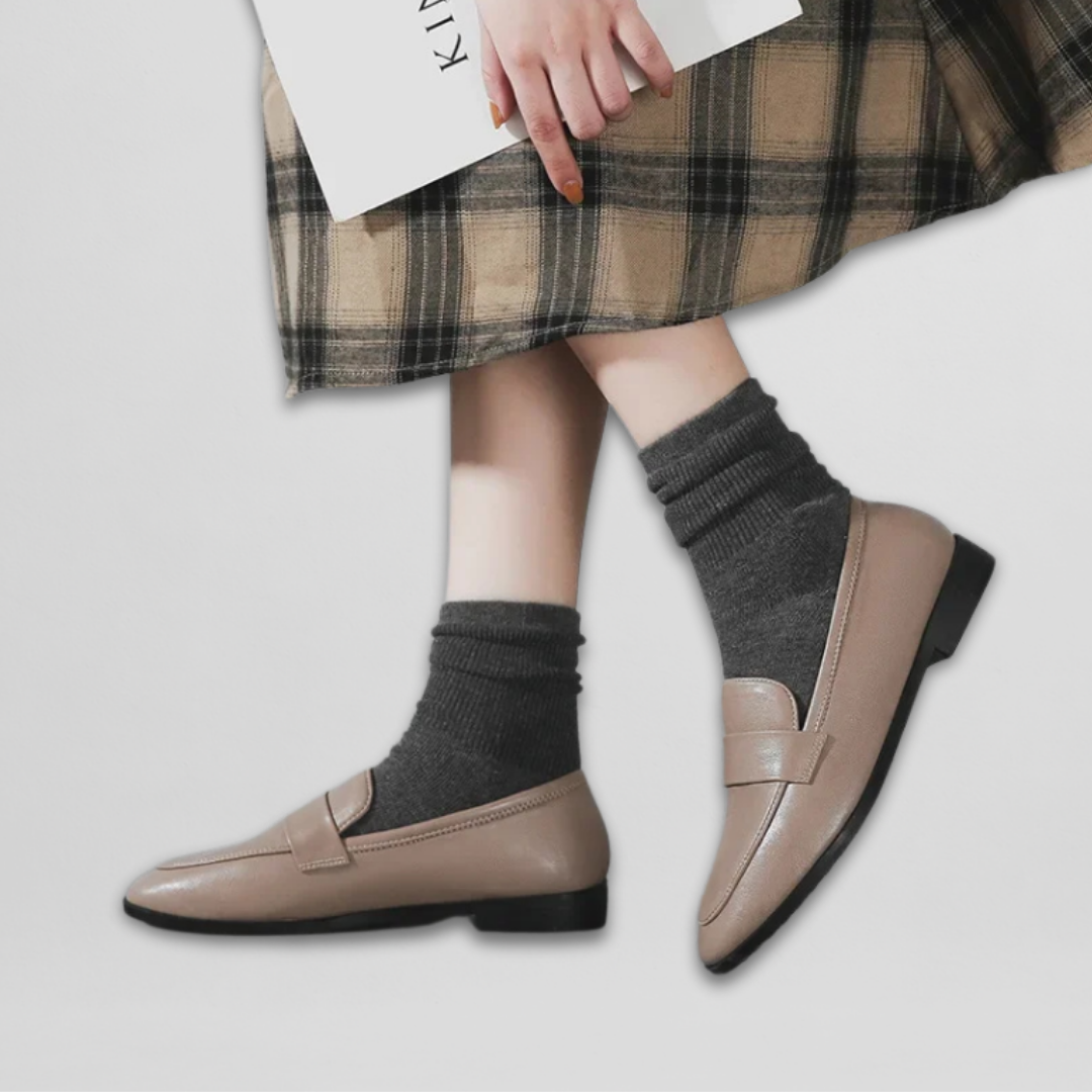 Tanja | Retro Leder Loafer