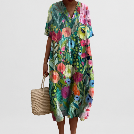 Flor | Geblümtes Kleid