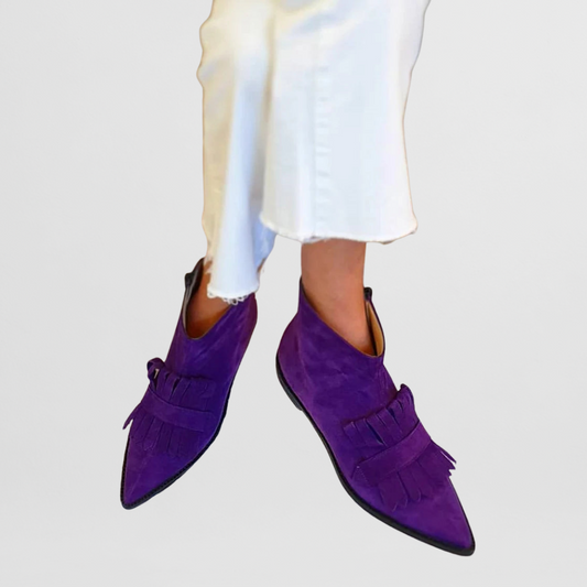 Sofie | Flache Boots mit Quaste