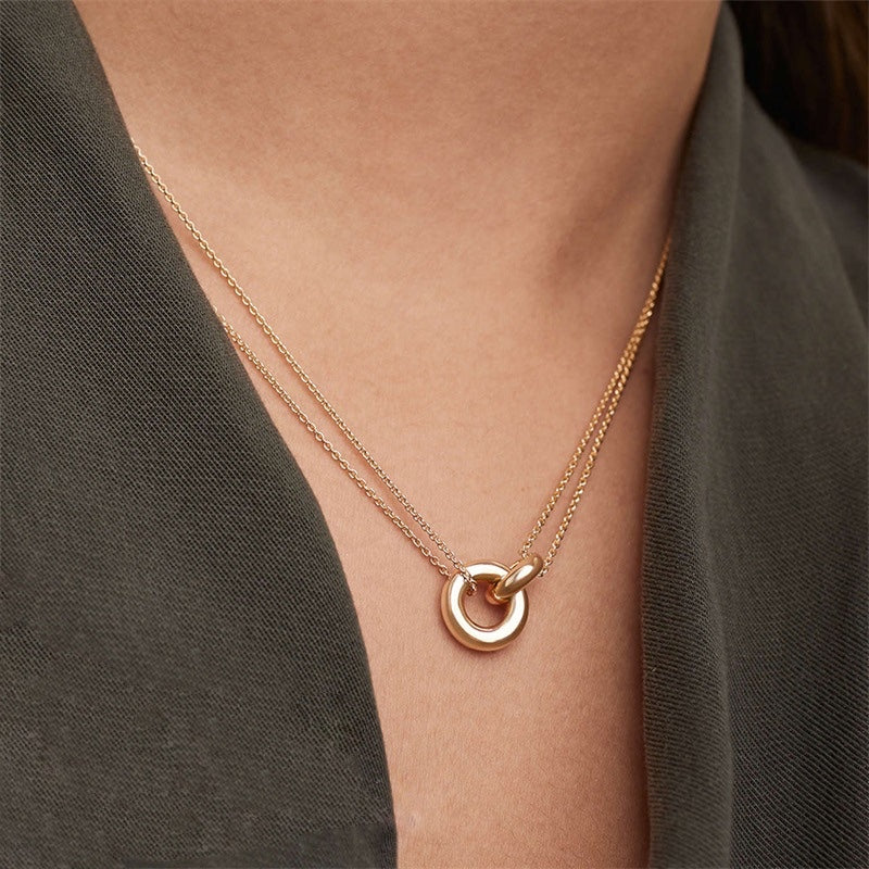 Harper | Goldkette mit Ring