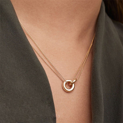 Harper | Goldkette mit Ring